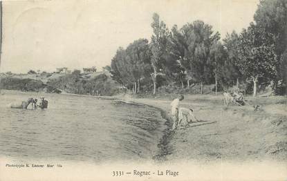 / CPA FRANCE 13 "Rognac, la plage"