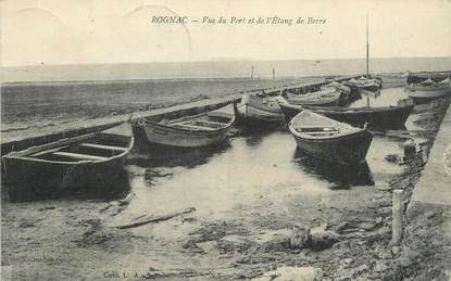 / CPA FRANCE 13 "Rognac, vue du port et de l'étang de Berre"