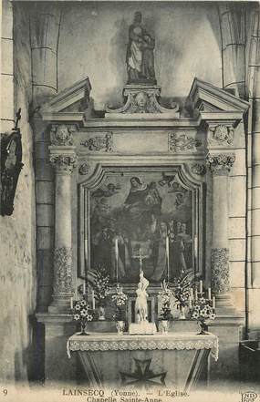 CPA FRANCE 89 "Lainsecq, intérieur de l'Eglise"