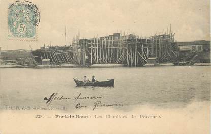 / CPA FRANCE 13 "Port de Bouc, les chantiers de Provence"