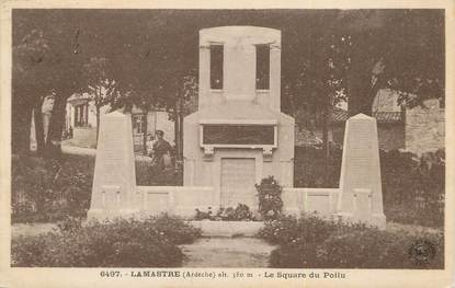 / CPA FRANCE 07 "Lamastre, le square du poilu"