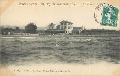 / CPA FRANCE 83 "Les Lecques sur Mer, hôtel de la plage"