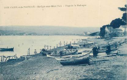 / CPA FRANCE 83 "Saint Cyr sur Mer, plage de la Madrague"