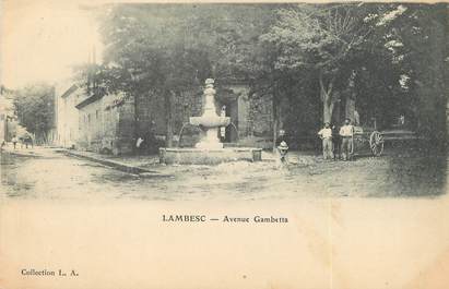 / CPA FRANCE 13 "Lambesc, av Gambetta"