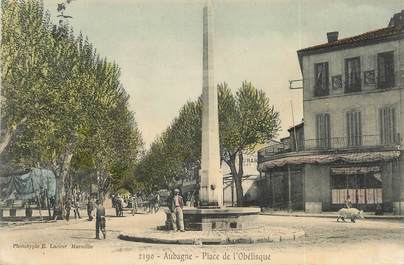 / CPA FRANCE 13 "Aubagne, place de l'Obélisque"