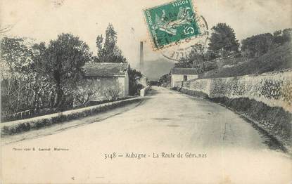 / CPA FRANCE 13 "Aubagne, la route de Géménos"