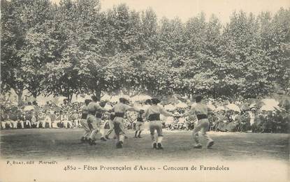 / CPA FRANCE 13 "Fêtes Provençales d'Arles, concours de farandoles"