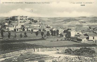 CPA FRANCE 48 "Le Chambon le Chateau, vue générale, aspect sud Ouest"