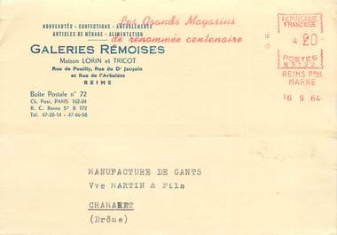 / CPSM FRANCE 51 "Reims, Galeries Rémoises" / CARTE PUBLICITAIRE