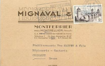 / CPSM FRANCE 34 "Montferrier, Mignaval' / CARTE PUBLICITAIRE
