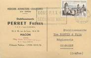 71 SaÔne Et Loire / CPSM FRANCE 71 "Mâcon, Ets Perret Frères" / MERCERIE / BONNETERIE / CARTE PUBLICITAIRE