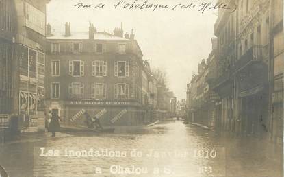 / CARTE PHOTO 77 "Chalon sur Saône" / INONDATIONS