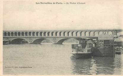 CPA FRANCE 75 "Paris" / Série Les Merveilles de Paris N°53 "Viaduc d'Auteuil"