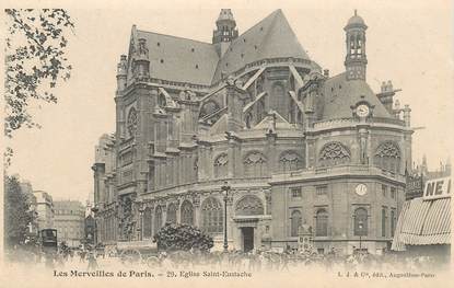 CPA FRANCE 75 "Paris" / Série Les Merveilles de Paris N°29 Eglise Saint Eustache