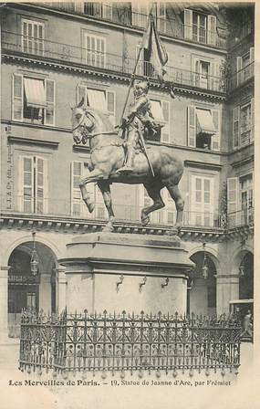 CPA FRANCE 75 "Paris" / Série Les Merveilles de Paris N°19 Statue de Jeanne d'Arc