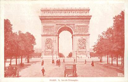  CPA FRANCE  75012 "Paris, Arc de Triomphe" / PUBLICITÉ BANNIER 