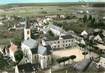 / CPSM FRANCE 18 "Levet, l'église et la place de la mairie"