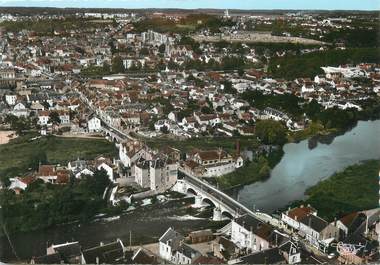 / CPSM FRANCE 18 "Vierzon, vue aérienne"