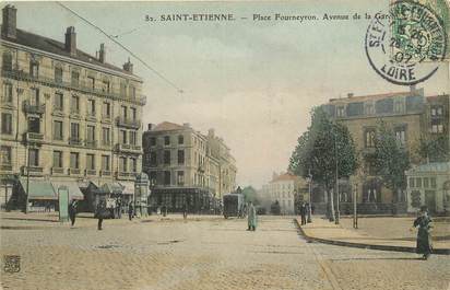 CPA FRANCE 42 "Saint Etienne, Place Fourneyron, avenue de la gare"