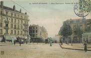 42 Loire CPA FRANCE 42 "Saint Etienne, Place Fourneyron, avenue de la gare"