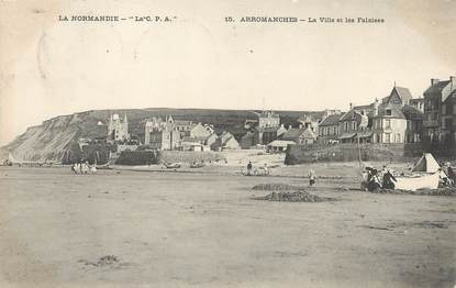 CPA FRANCE 14 "Arromanches Les Bains, la villa et les Falaises"