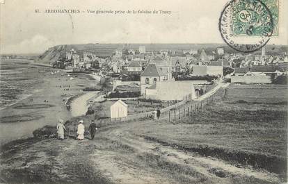 CPA FRANCE 14 "Arromanches, vue générale prise de la Falaise de Tracy"