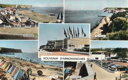 CPSM FRANCE 14 "Souvenir d'Arromanches"