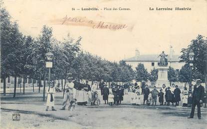 CPA FRANCE 54 "Lunéville, place des Carmes"