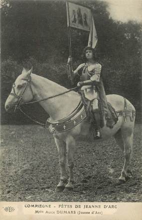 CPA FRANCE 60 "Compiègne, Fête de Jeanne d'Arc" / CHEVAL