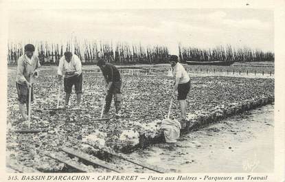 CPA FRANCE 33 "Bassin d'Arcachon, Cap Ferret, parcs aux huitres"