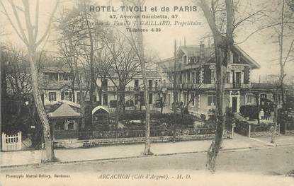 CPA FRANCE 33 "Arcachon, hôtel Tivoli et de Paris "
