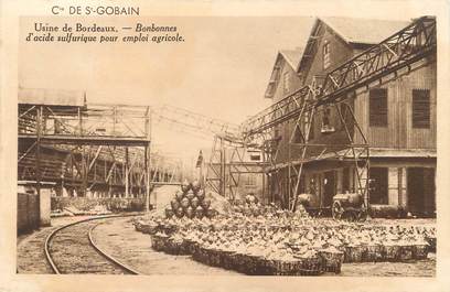 CPA FRANCE 33 "Usine de Bordeaux, Compagnie de Saint Gobain"