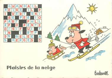 CPSM ILLUSTRATEUR BARBEROUSSE "Plaisirs de la neige"