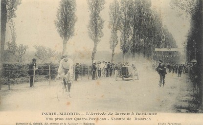 CPA FRANCE 33 "Paris Madrid, l'arrivée du Jarrott à Bordeaux"