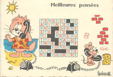 CPSM ILLUSTRATEUR BARBEROUSSE "...Meilleurs pensées"