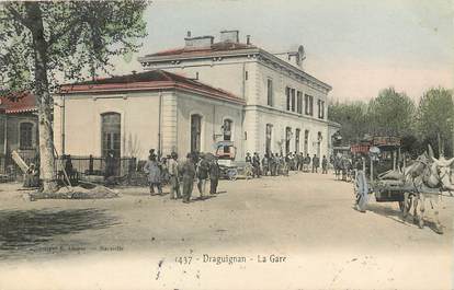CPA FRANCE 83 "Draguignan, la gare"