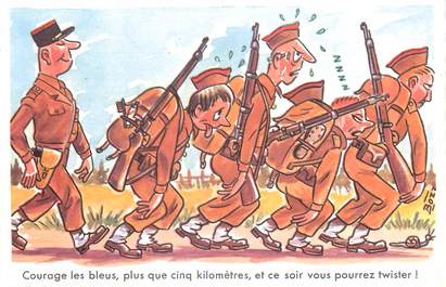 CPSM ILLUSTRATEUR BOZZ " Courage les bleus..."