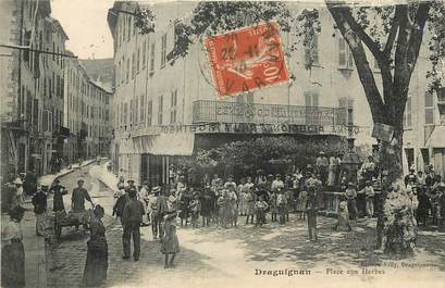 CPA FRANCE 83 "Draguignan, Place aux Herbes"