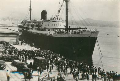 CPSM FRANCE 20 "Corse, Ajaccio, le commandant Quéré au départ" / BATEAU