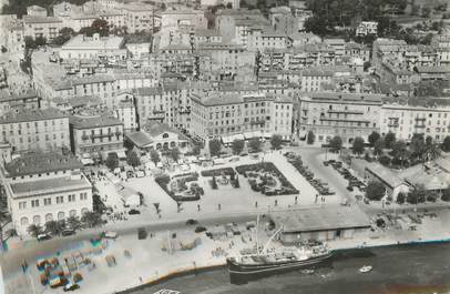 CPSM FRANCE 20 "Corse, Ajaccio, vue générale aérienne sur la ville et place César Campinchi"