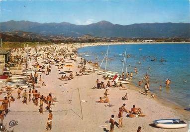 / CPSM FRANCE 20 "Corse, Ajaccio, une plage au loin"