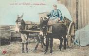 63 Puy De DÔme / CPA FRANCE 63 "Attelage d'Ânes"