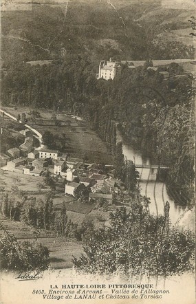 / CPA FRANCE 43 "Village de Lanau et château de Torsiac"