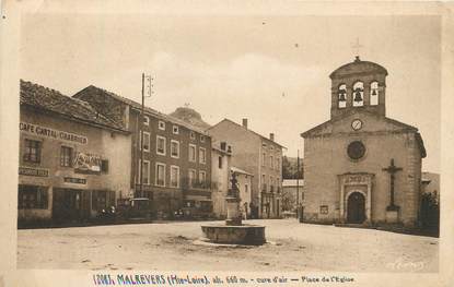 / CPA FRANCE 43 "Malrevers, place de l'église"