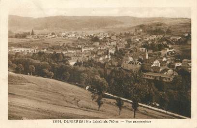 / CPA FRANCE 43 "Dunières, vue panoramique"