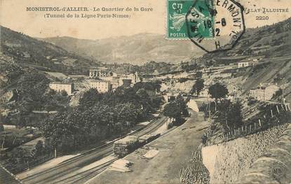 / CPA FRANCE 43 "Monistrol d'Allier,  le quartier de la gare"