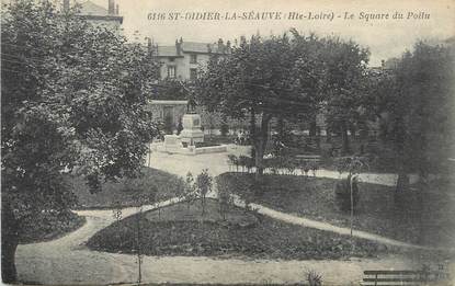 / CPA FRANCE 43 "Saint Didier la Séauve, le square du poilu"