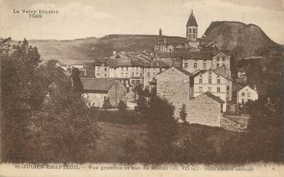 / CPA FRANCE 43 "Saint Julien Chapteuil, vue générale et suc de Monac"