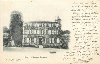 / CPA FRANCE 43 "Tence, château de Joux "