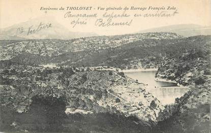 / CPA FRANCE 13 "Environs du Tholonet, vue générale du barrage François Zola"
